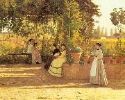 Sylvestro Lega The Pergola china oil painting reproduction